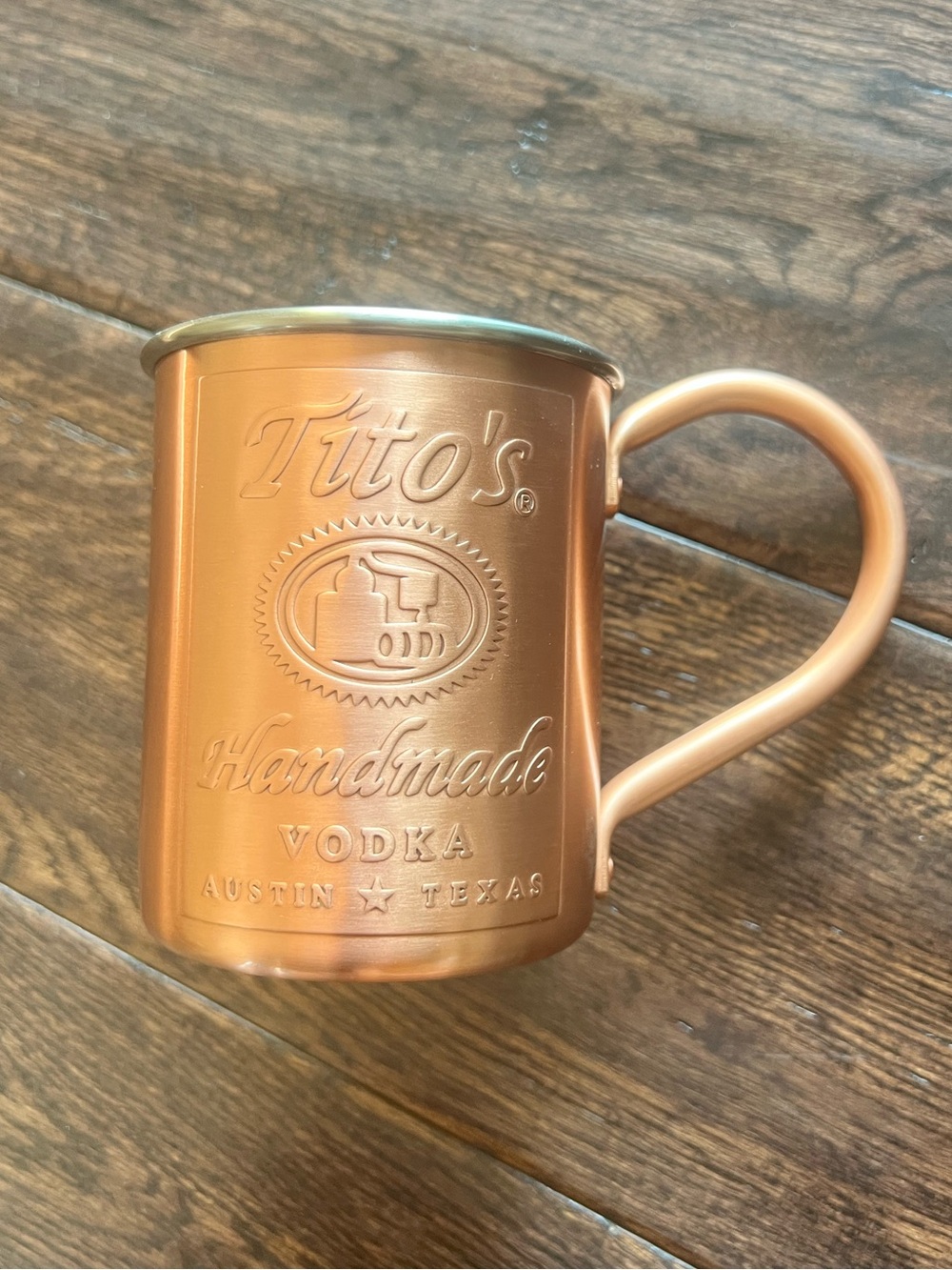 Tito's Handmade Vodka Copper Moscow Mule Mug